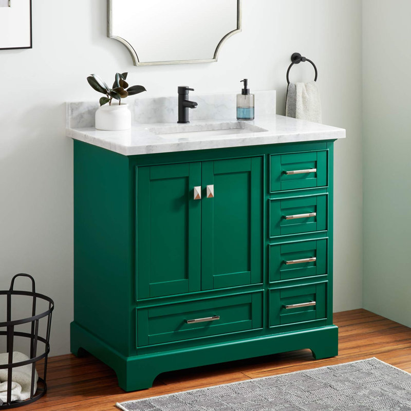 Signature Hardware Quen 37" Single Bathroom Vanity Set Perigold